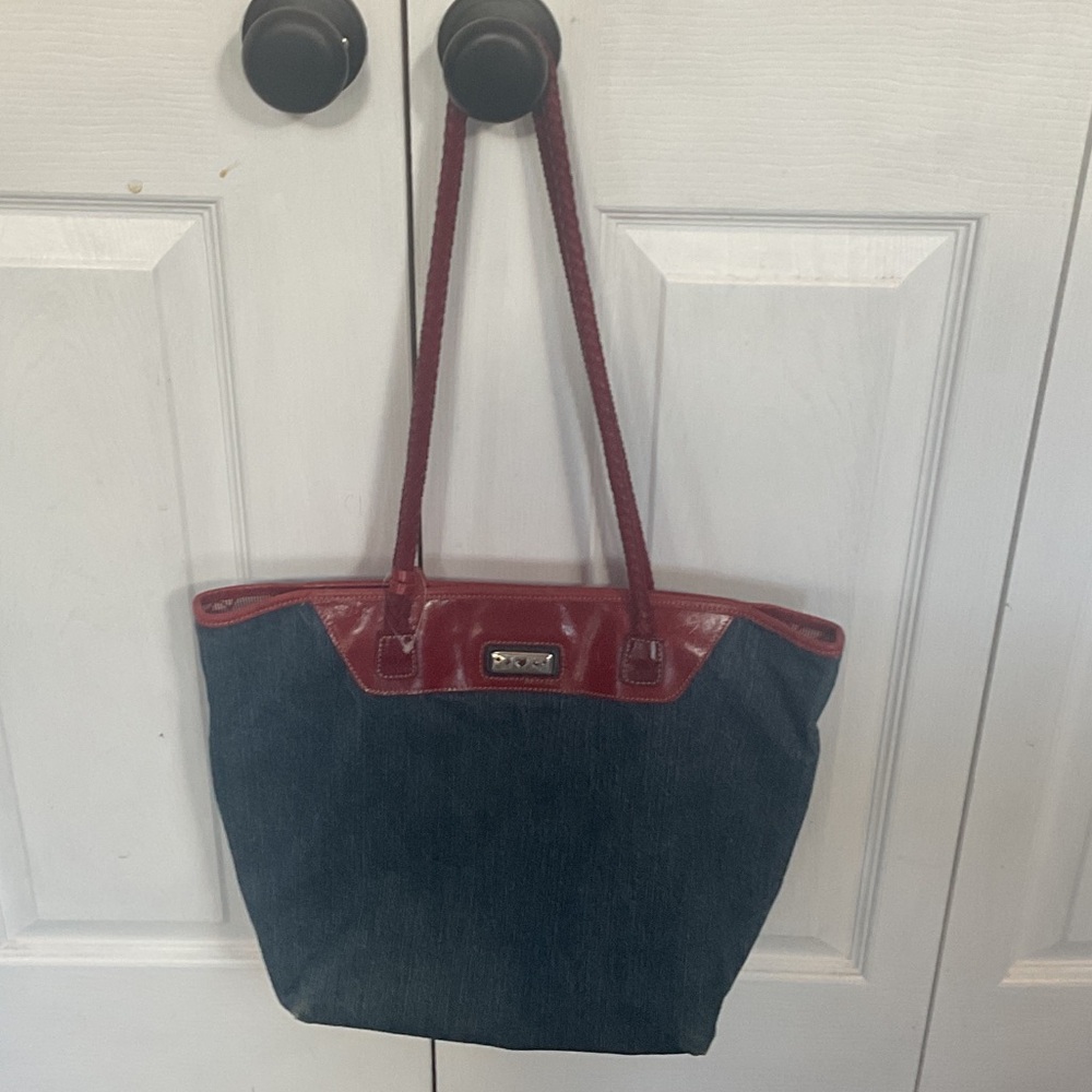 Brighton Red and Blue Tote Bag